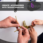 TECEUM 5/32" Paracord Rope 1000 – 1000ft / 200ft / 100ft / 50ft – Tactical Parachute Cord 4mm – 45+ Colors – Nylon String for Survival & Camping Gear – Stripe Cord for Survival – Utility Rope