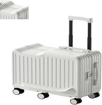 Ride on Luggage, Ride-on Suitcase for Kids & Teens with 6-Spinner Wheels, Wheels Trolley Case Toddler Suitcase Used for Storing Travel Essentials(White)