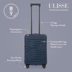Bric's B|Y Ulisse 21-Inch Spinner - Luxury Carry-On Luggage With Spinner Wheels - Hard Shell Suitcases Made From Durable Polypropylene and Polycarbonate - Ocean Blue