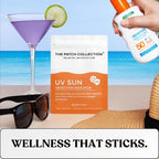 The Patch Collection® – UV Sun Detection Indicator Patch | Hydrocolloid, Photochromic Violet Dye (Pack of 36)