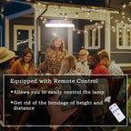 Solar Camping Lights 120 LED Tent Lamp 4500mah 5 Mode USB Rechargeable Remote Control Portable Lantern Hanging Waterproof for Home Indoor Outdoor Emergency Courtyard 1 Pack