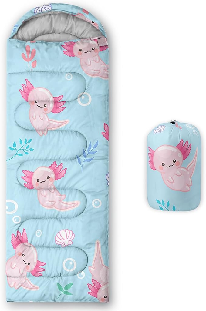 QOOMO Camping Sleeping Bags,3 Season Warm & Cool Weather,Lightweight,Waterproof Sleeping Bags for Adults & Kids,Traveling,and Outdoors,Camping Gear Equipment