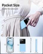 Portable Charger with Built in Cable - 20000mAh Fast Charging 22.5W Power Bank USB C LED Display Slim Battery Pack 5 Outputs & 3 Inputs for Travel Essentials iPhone Samsung Android Phones Tablets