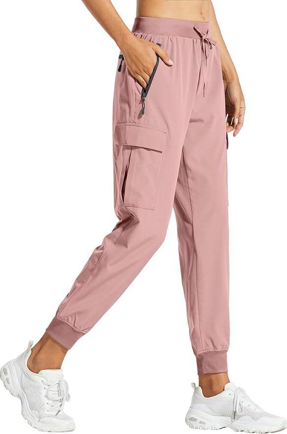 Libin Women's Cargo Joggers Lightweight Quick Dry Hiking Pants Athletic Lounge Casual Travel
