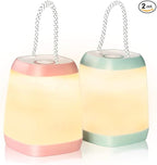 2 Pack LED Camping Lights, Battery Powered LED Camping Lantern with 3 Modes, Portable Night Light for Tent, Hiking, Emergency, Backpacking, Indoor and Outdoor Use