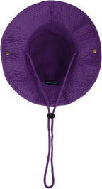 Wide Brim Hiking Fishing Safari Boonie Bucket Hats 100% Cotton UV Sun Protection for Men Women Outdoor Activities