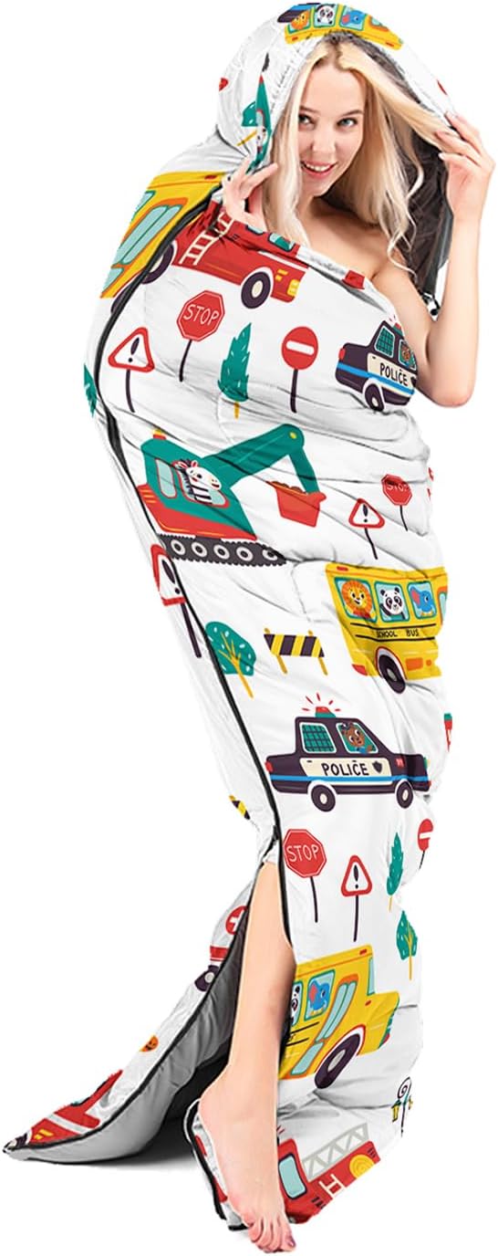 Sleeping Bags for Adults Kids,Backpacking Camping Sleeping Bag for Girls Boys Lightweight Waterproof Cold/Warm Weather Sleeping Bag for All Season