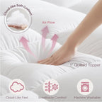 Twin Air Mattress with Built-in Pump & Luxury Quilted Topper (Washable & Detachable), 20" Raised Comfort, 450lb Support, 2.5 Min Fast Inflate, Blow up Mattress for Guest Camping & Sleepover