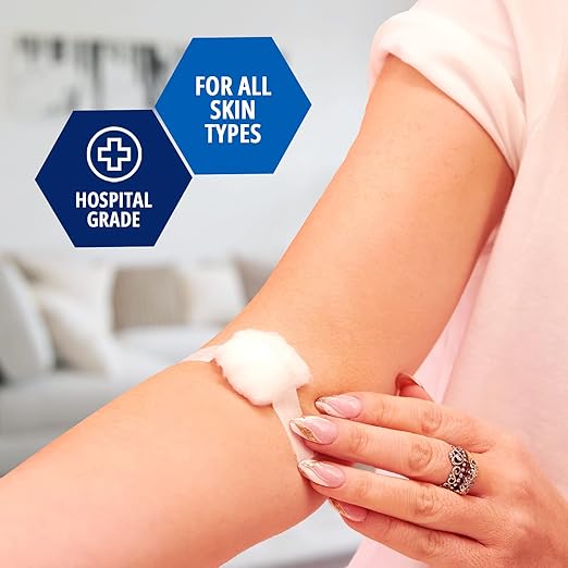 MED Pride Paper Surgical Tape 1" x 10 Yards for Wound Dressing [Pack of 12] - Latex-Free & Hypoallergenic Medical Tape Suitable for Sensitive Skin- Hospital-Grade, Breathable Wound Care Paper Tape