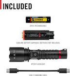 Coast XP20R 4000 Lumen USB-C Rechargeable LED Flashlight with Slide Focus and Pure Beam Focusing Optic, 5 Light Modes