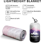 zzlamb Camping Blanket, Outdoor Lightweight Travel Blanket Puffy Portable Down Alternative, Windproof Warm Cloak with Snaps, Cozy Quilt Backpacking Picnic RV Plane Car Hammock Beach Climbing