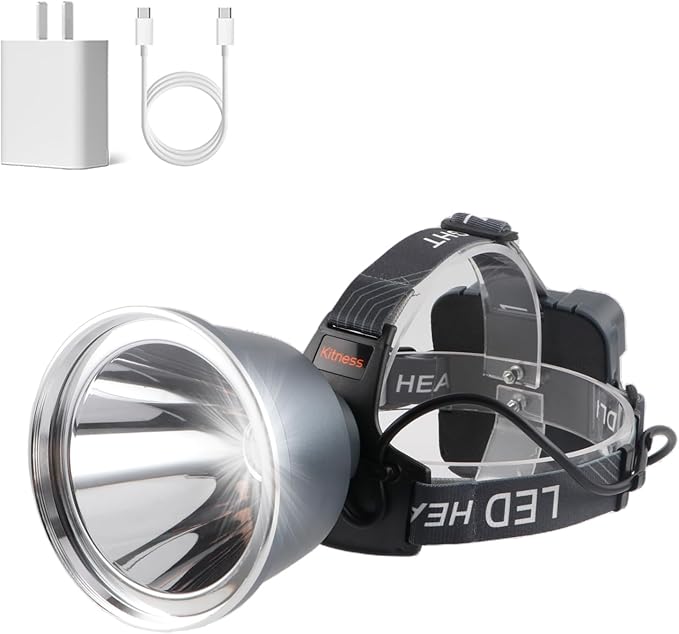 Super Bright LED Rechargeable Headlamp, 6 Adjustable Light Modes Waterproof Headlight, Constant Current Function, Lightweight, Perfect for Camping, Running, Hiking, Fishing, Outdoor Adventures