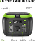 200W Portable Power Station, SinKeu 42000mAh Solar Generator With 110V AC Outlet, DC, USB C, USB QC3.0, 155Wh Backup Battery Pack Power Supply for Camping Essential Road Trip Home Outdoor Emergency