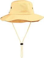 Wide Brim Hiking Fishing Safari Boonie Bucket Hats 100% Cotton UV Sun Protection for Men Women Outdoor Activities