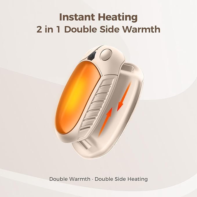 Classic Hand Warmers Rechargeable 2 Pack, AI Temperature Control Pocket Size Electric Handwarmers, Quick Charge Portable Hand Warmer Great Gift for Christmas Outdoors, Hunting, Golf, Camping