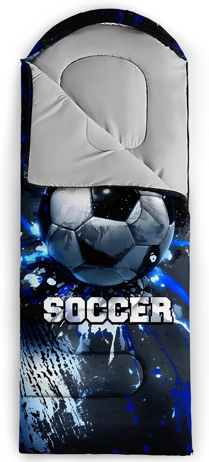 QOOMO Animals Camping Sleeping Bags,3 Season Warm & Cool Weather,Lightweight,Waterproof Sleeping Bags for Adults & Kids,Traveling,and Outdoors,Camping Gear Equipment