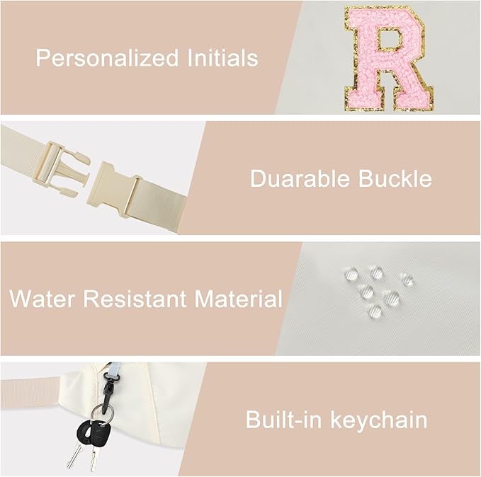 MAXTOP Large Crossbody Fanny Pack with 4-Zipper Pockets,Gifts for Enjoy Sports Festival Workout Traveling Running Casual Hands-Free Wallets Waist Pack Phone Bag Carrying All Phones