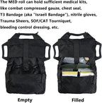 SABADO Rapid/Quick Deploy First Aid Kit Pack Tactical IFAK Pouch Two-Piece System Med Roll Carrier Hypalon Handle Outdoor Sport Hunting Bag