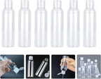OUNONA 6pcs 120ml Flip-top Travel Bottles Refillable Toiletries Containers for Shampoo Lotion Cosmetic Dispenser Lightweight Portable