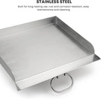 Stanbroil 14" x 16" Fry Griddle, Stainless Steel 1-Burner Griddle Top for Camp Chef Pro 60x, Expedition 2X, Pioneer 14, Yukon, Explorer, Outdoorsman Stove, Replacement for Camp Chef SG30