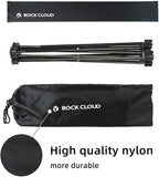 ROCK CLOUD Portable Camping Table Ultralight Aluminum Folding Beach Table Camp for Camping Hiking Backpacking Outdoor Picnic, Black