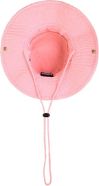 Wide Brim Hiking Fishing Safari Boonie Bucket Hats 100% Cotton UV Sun Protection for Men Women Outdoor Activities