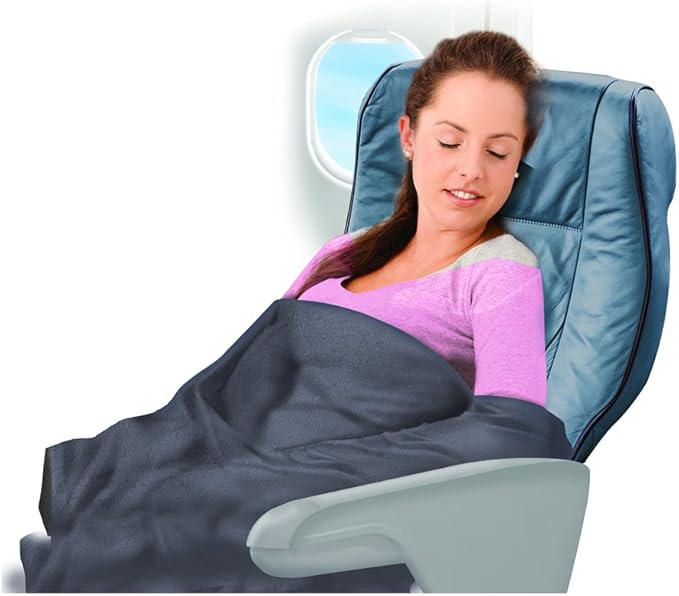 Cloudz Fleece Travel Blanket - Blue