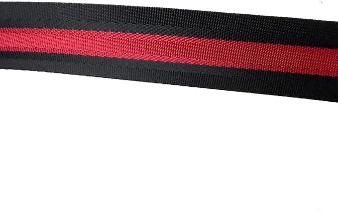 MAGARROW 1.5" Utility Straps with Buckle Adjustable, 4-Pack (RED/Black, 9.5 feet Long)