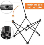 MOON LENCE Folding Beach Table, Small Folding Table, Outdoor Ultralight Aluminum Camping Table, Portable Compact Backpacking, Travel Table for Beach, Picnics, Cooking, Hiking