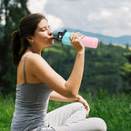 Insulate Stainless Steel Vacuum 32oz Double Walled Metal Hiking Water Bottle with Straw Lid, Wide Mouth Leak Proof for Kids, School