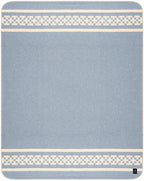 Thick Alpaca Wool Blanket Heavyweight Camping Outdoors Indoors Soft Peru Twin Size Ethnic Design (Soft Blue/Ivory 2, Twin Size)