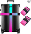 Luggage Straps for Suitcases TSA Approved Easy Pack Organized Suitcase Strap, Luggage Strap, Luggage Belt Strap, Bag Straps for Luggage. Buckle Straps Travel Accessories (Gradient Dot)