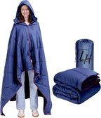 Outdoor Puffy Camping Blanket, Lightweight Down Alternative Puffy Waterproof Stadium Blanket with Portable Bag, Lightweight Camping Blanket for 2 People, Cold Weather, Sports, Travel, Car, 79*54 inch