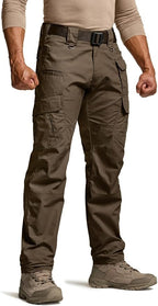 CQR Men's Tactical Pants, Water Resistant Ripstop Cargo Pants, Lightweight EDC Work Hiking Pants, Outdoor Apparel