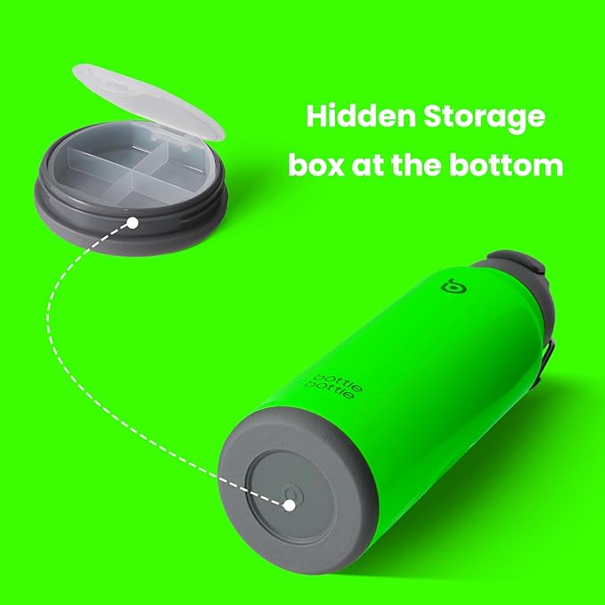 BOTTLE BOTTLE 40 oz sports water bottle stainless steel insulated water bottle with straw and pills holder