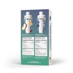 Cirkul 32oz. Chameleon Stainless Steel Water Bottle Starter Kit with Green Lid, 2 Flavor Cartridges (1 LifeSip Blackberry Blueberry, 1 GoSip Berry Blue Punch) No Sugar, Zero Calorie Drink Mix