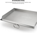 Stanbroil 16" x 24" Flat Top Griddle for Camp Chef Stove, 2 Burner Fry Griddle Top for Camp Chef Tahoe, Expedition 3X, Big Gas Grill 16, Stainless Steel