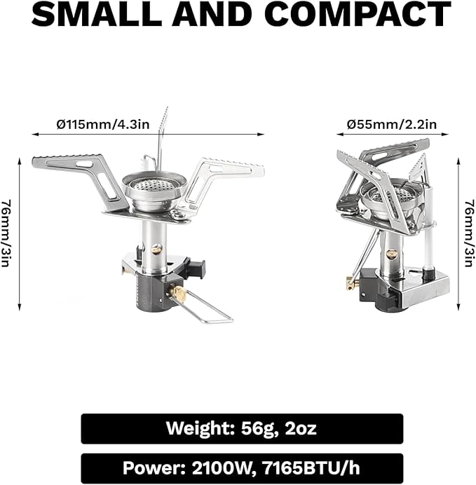Fire-Maple Torch Gas Stove – Ultralight Backpacking Camping Stove, Built-in Piezo Ignition, Stainless Steel & Aluminum Alloy, Compact & Portable, Ideal for Hiking & Outdoor Cooking