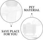 5pcs 100ml Flat Empty Lotion Bottles with Flip Caps, Plastic Travel Squeeze Bottles for Toiletries and Makeup, Refillable Small Travel Containers for Tsa-approved Hand Luggage