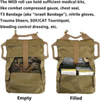 SABADO Rapid/Quick Deploy First Aid Kit Pack Tactical IFAK Pouch Two-Piece System Med Roll Carrier Hypalon Handle Outdoor Sport Hunting Bag