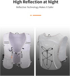 ECOHUB Running Hydration Vest Backpack,Lightweight Breathable Pack with 2L Water Bladder Bag Daypack for Hiking Trail Running Cycling Race Marathon for Women Men