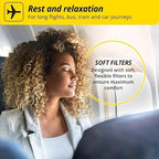 Alpine FlyFit - Earplugs for Pressure Relief & Preventing Ear Pain While Flying - Airplane Travel Essentials - Comfortable Reusable Hypoallergenic Earplugs with Ultra Soft Filter