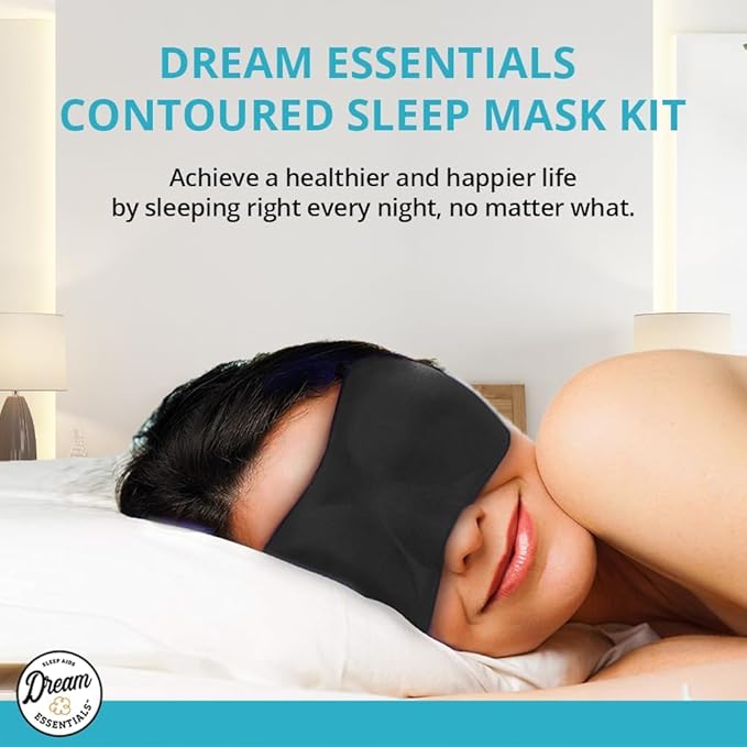 Wild Essentials® Sweet Dreams™ Comfortable & Contoured Sleep Mask Kit with Carry Pouch and Moldex® Ear Plugs, Travel Set, Gift
