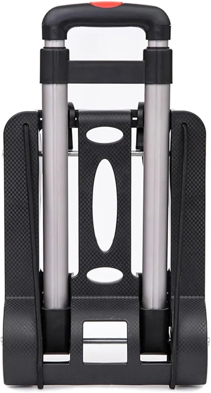 Heavy Duty Folding Hand Truck Portable Trolley Cart for Luggage Shopping Home Office & Garden Compact Foldable Sack Wheel Barrow (32x25x93cm)