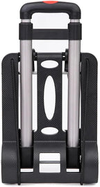 Heavy Duty Folding Hand Truck Portable Sack Trolley Cart for Luggage & Shopping Compact Foldable Utility Cart for Easy Moving (32x25x93cm)