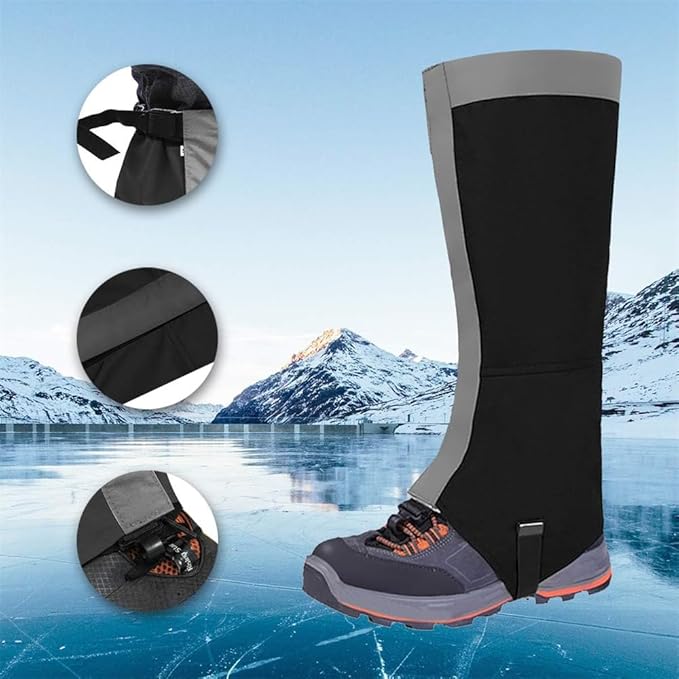 Leg Gaiters Waterproof Boot Gaiters for Hiking Walking Climbing Hunting Skiing