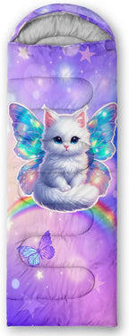 QOOMO Animals Camping Sleeping Bags,3 Season Warm & Cool Weather,Lightweight,Waterproof Sleeping Bags for Adults & Kids,Traveling,and Outdoors,Camping Gear Equipment