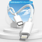 [Apple MFi Certified]Long iPhone Fast Charging Cable,3Pack 20W Phone Charger USB C Charger Block Plug+6Foot Type C to Lightning Cord for iPhone 14/Pro/Pro Max/Plus/13/12/11/XS/XR/X/SE2022/iPad/AirPods