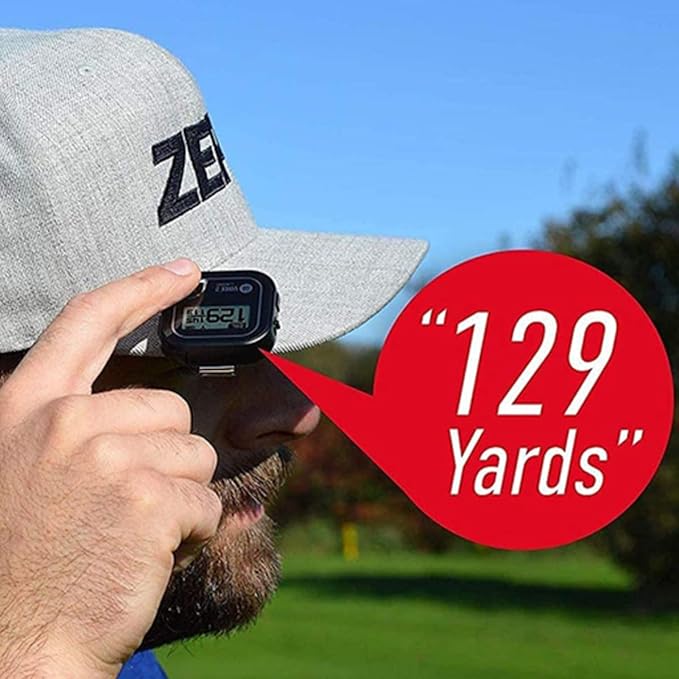 GolfBuddy Voice 2S+ Talking GPS Rangefinder Bundle with Official GolfBuddy Wristband Black – Audio Distance to Front/Center/Back, 18-Hour Battery, Preloaded Courses, Wearable Golf GPS Watch Conversion