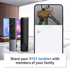 Keys Finder, Bluetooth Tracker and Item Locator for Keys, Bags, and More; Android and iOS Compatible, Phone Finder, Water Resistance, Replaceable Battery, 4-Pack